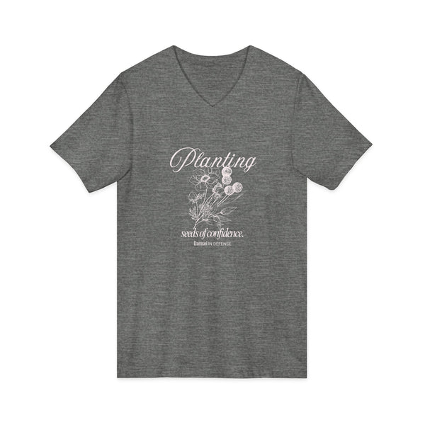 Seeds of Confidence Jersey Short Sleeve V-Neck Tee