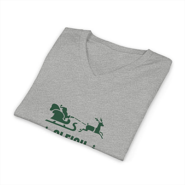 Sleigh Safe Unisex Jersey Short Sleeve V-Neck Tee