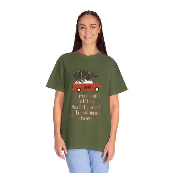 Safety & Christmas Cheer Unisex Garment-Dyed T-shirt