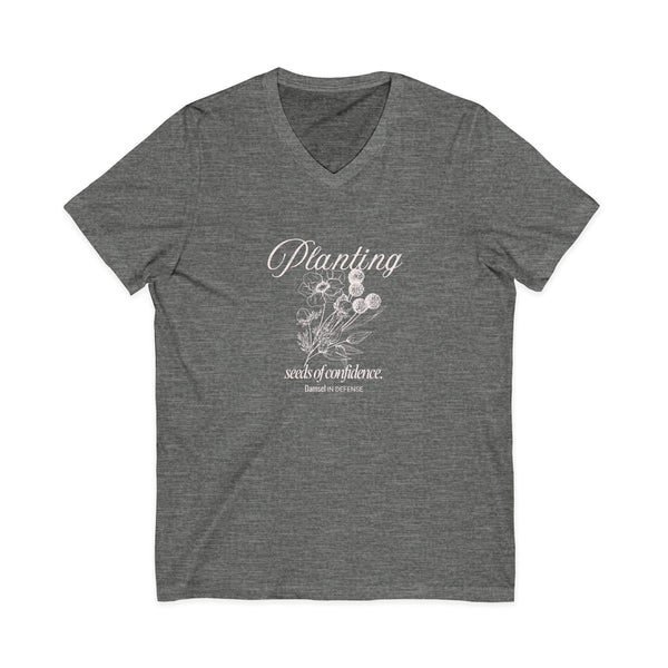 Seeds of Confidence Jersey Short Sleeve V-Neck Tee