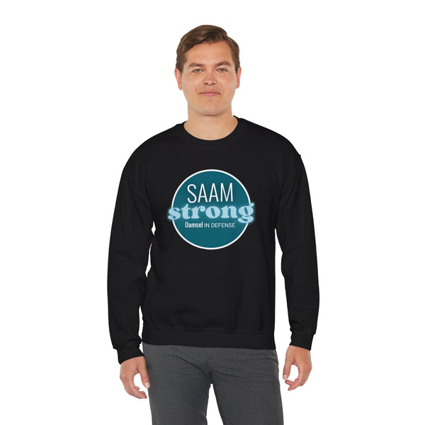 SAAM Strong Unisex Crewneck Sweatshirt - Comfortably Empowering Apparel for Everyday Strength
