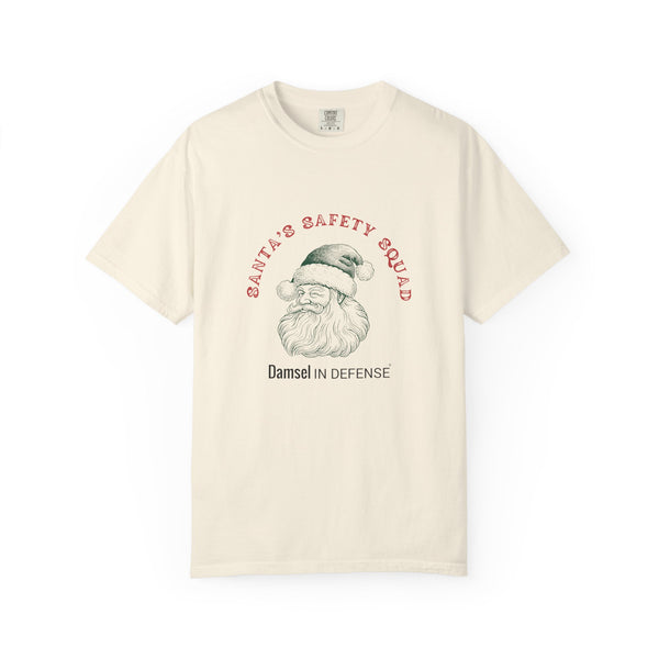 Santa's Safety Squad (green) Unisex Garment-Dyed T-shirt