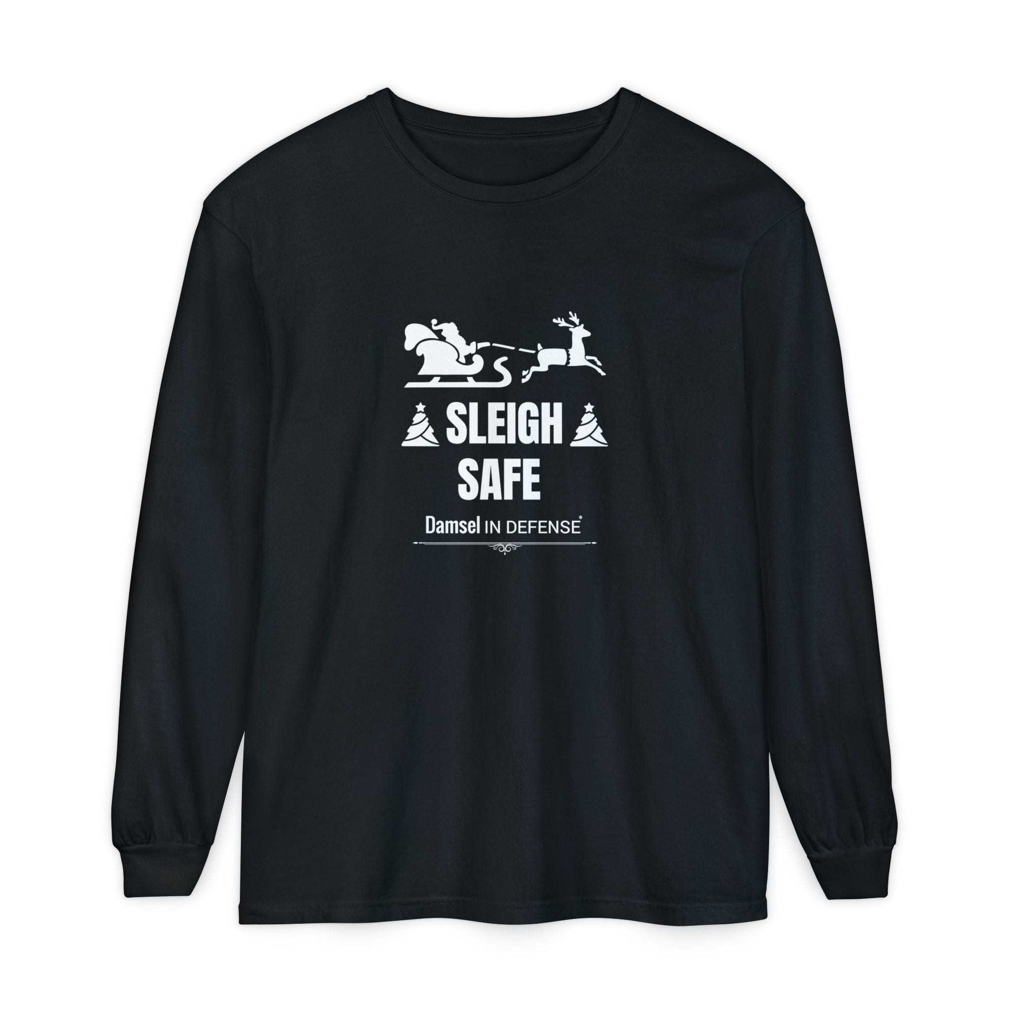 Sleigh Safe (white) Long Sleeve T-Shirt