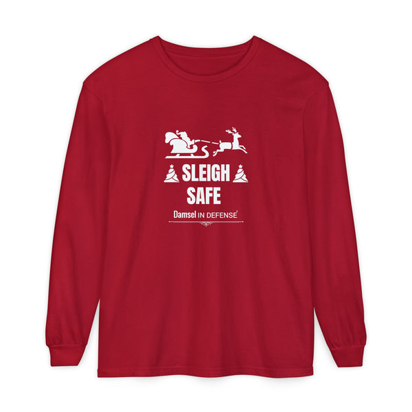 Sleigh Safe (white) Long Sleeve T-Shirt