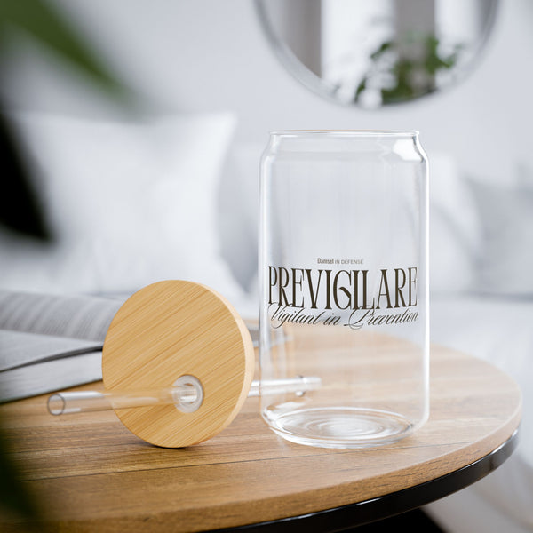 Vigilant in Prevention Sipper Glass, 16oz