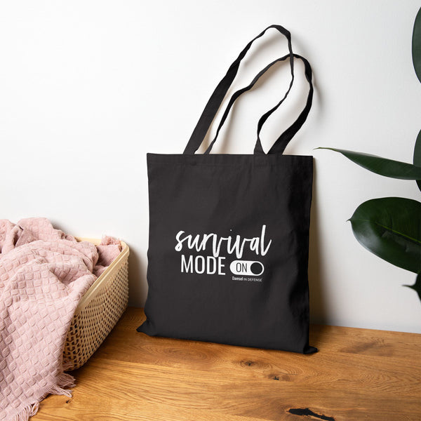 Survival Mode Cotton Canvas Tote Bag