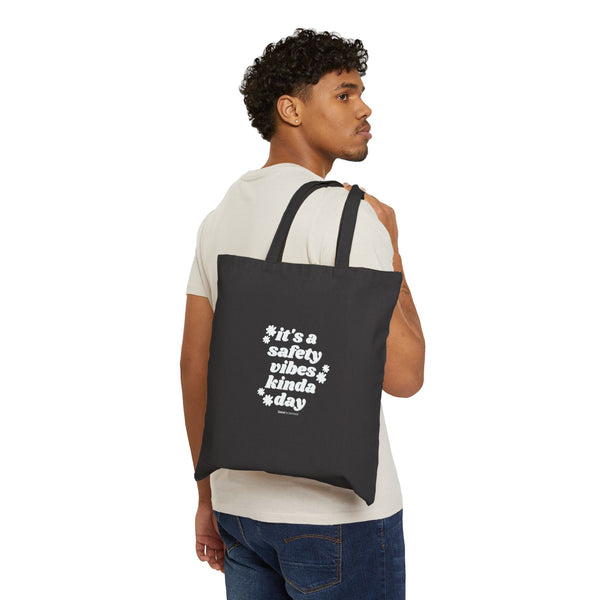 Safety Vibes Cotton Canvas Tote Bag