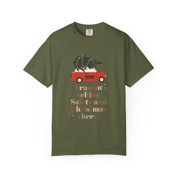 Safety & Christmas Cheer Unisex Garment-Dyed T-shirt