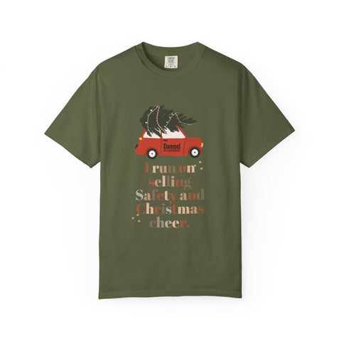 Safety & Christmas Cheer Unisex Garment-Dyed T-shirt