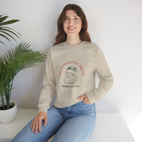 Santa's Safety Squad (green) Crewneck Sweatshirt