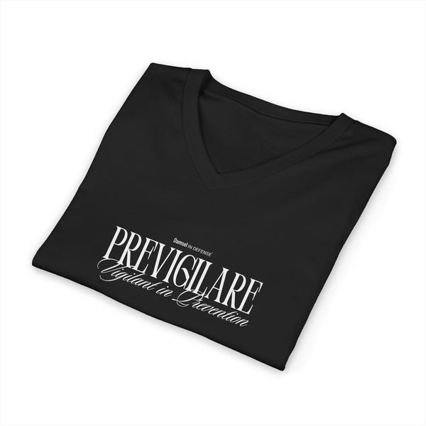 Vigilant in Prevention Jersey Short Sleeve V-Neck Tee