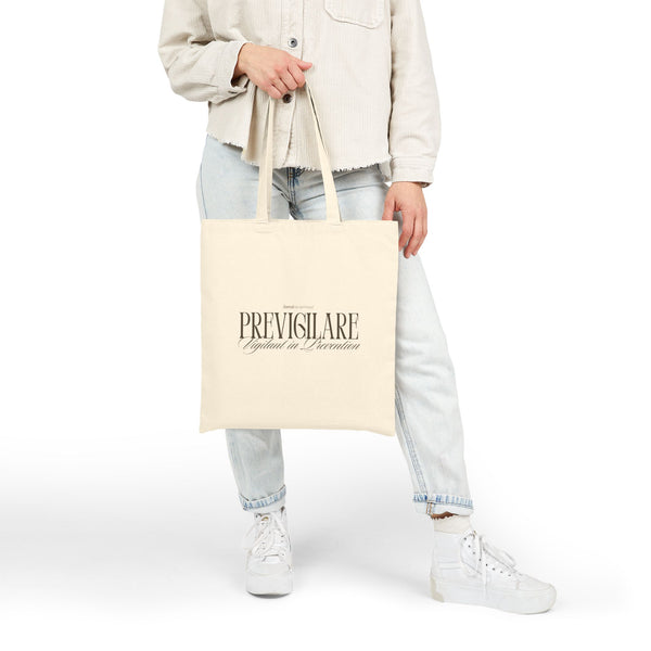 Vigilant in Prevention Cotton Canvas Tote Bag