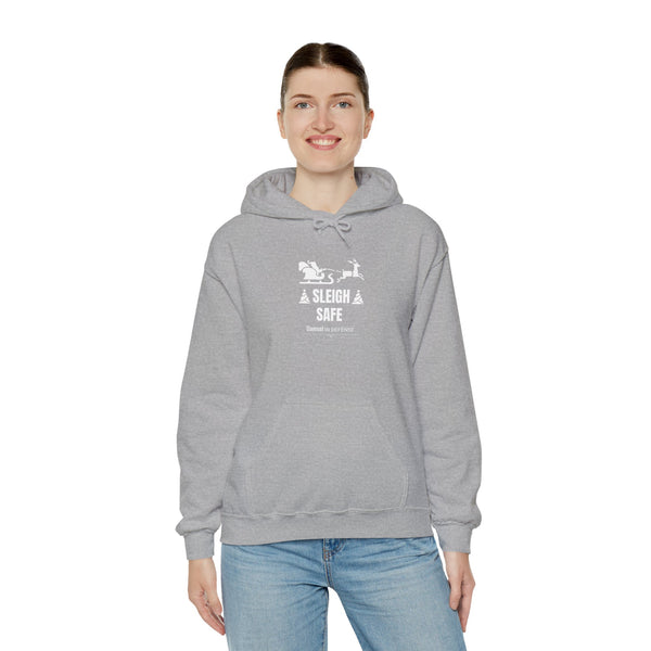 Sleigh Safe (white) Hoodie Sweatshirt