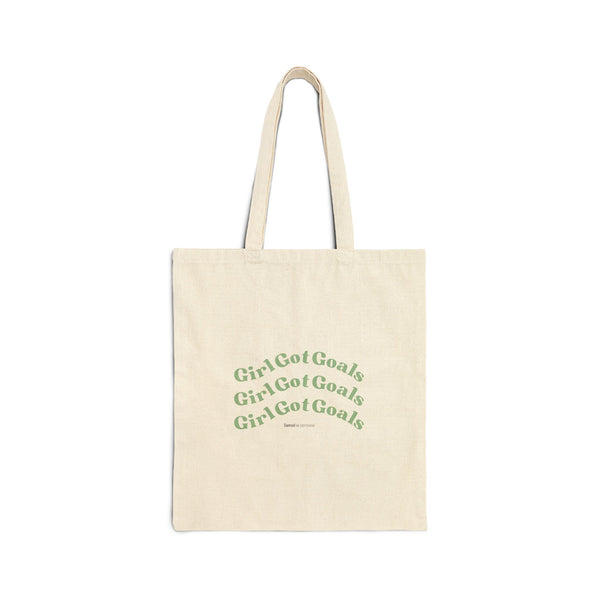 Girls Got Goals Cotton Canvas Tote Bag