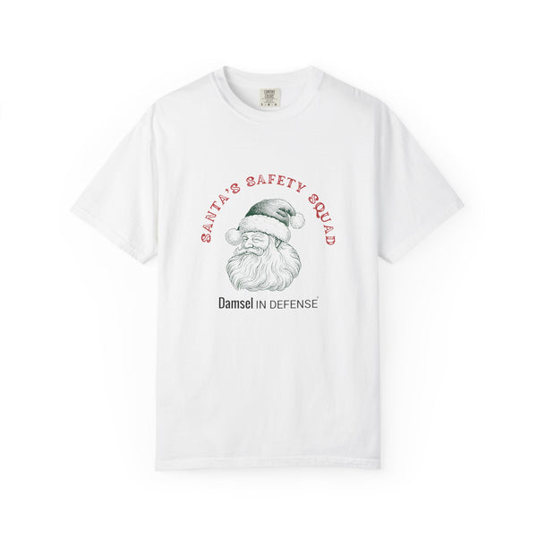Santa's Safety Squad (green) Unisex Garment-Dyed T-shirt