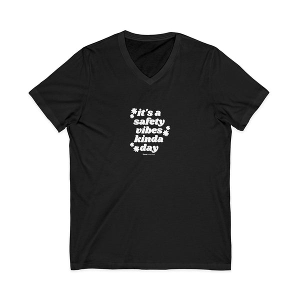 Safety Vibes Jersey Short Sleeve V-Neck Tee