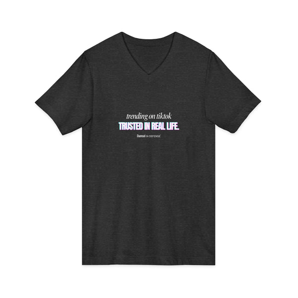Trending Jersey Short Sleeve V-Neck Tee