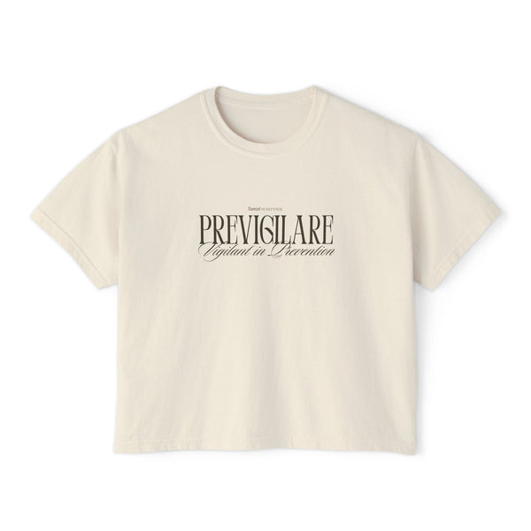 Vigilant in Prevention Women's Boxy Tee