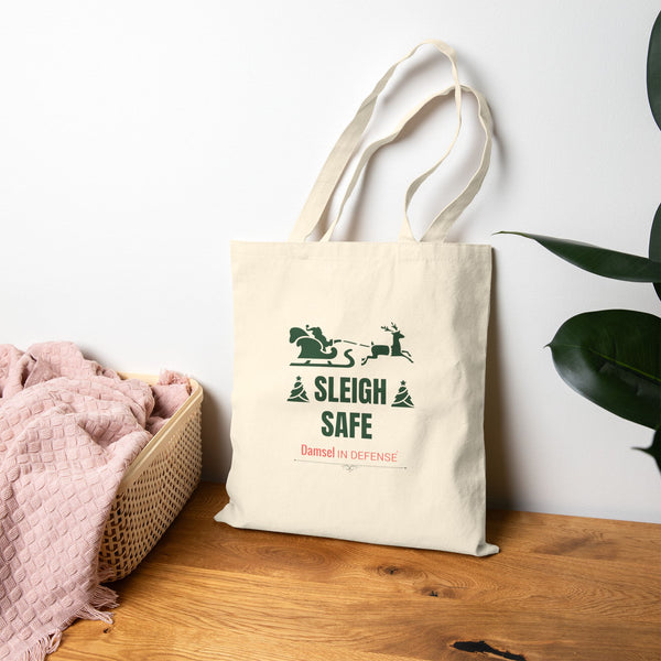 Sleigh Safe Canvas Tote Bag