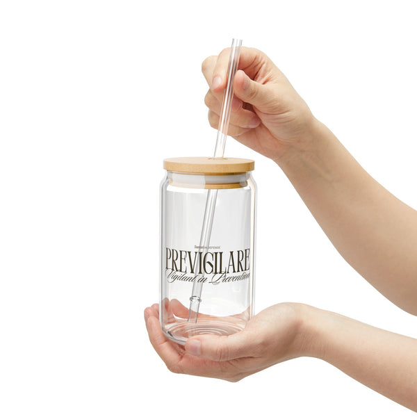 Vigilant in Prevention Sipper Glass, 16oz