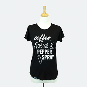 Coffee, Jesus & Pepper Spray - Black